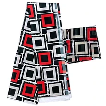 Дизайн африканская восковая цифровая печать шелковая шифоновая ткань нигерийская восковая ткань с шифоновой блузкой для платья