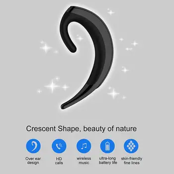 

1Pc OVEVO Noise Reduction Waterproof Sports Earpiece Wireless Bluetooth4.2 Ear-Hook Earphone Comfortable To Wear