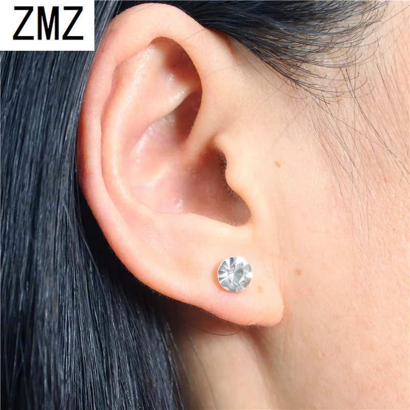 ZMZ 2019 cute resin earring gold/silver plated unique with pearl & shinny stones fashion jewelry for women