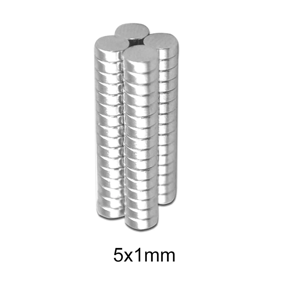 50~3000pcs 5x1 Mini Small Round Magnets 5mmx1mm Neodymium Magnet strong 5x1mm Permanent NdFeB Disc 5*1 electro magnetics | Обустройство