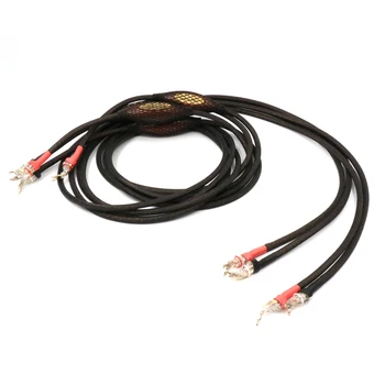 

Hifi audio Jorma Design Statement speaker cable,wire with WBT-0681Ag connector plug