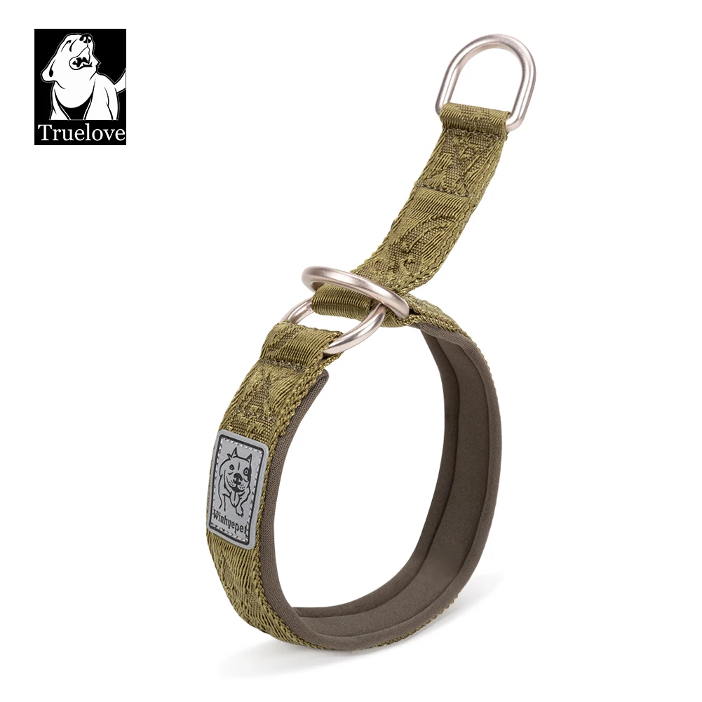 

TRUELOVE Pet Collar Nylon Webbing P-chain Explosion-proof Neoprene Padding Pets Running Training Large Medium Small Dogs YC1851