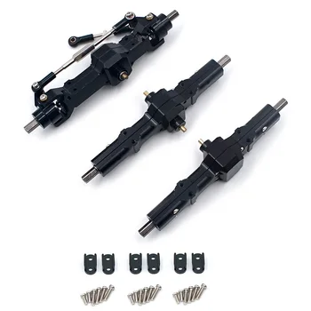 

3 Pcs Front & Center & Rear Bridge Axle Set HengLong WPL B-1 B-14 B-24 B24 C14 C-14 1/16 Truck RC Car Parts