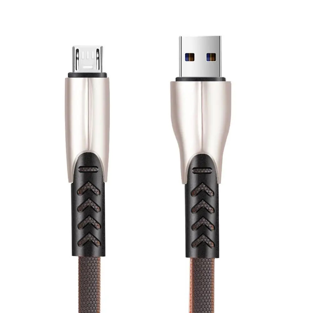 Micro USB кабель 3A Быстрая зарядка USB синхронизация данных нейлон мобильный телефон зарядное устройство кабель для samsung Xiaomi sony htc LG кабель для телефона Android - Цвет: Серый
