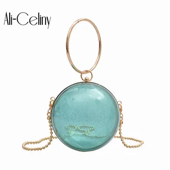 

Women bag Unique Spherical Bag Foreign Women's Bag 2020 Popular New Fashion Chain Messenger Bag Joker Transparent Bag