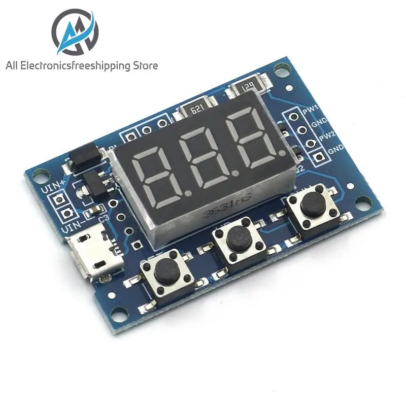 Постоянный ток 5 30V микро USB 5V Мощность независимый генератор PWM 2 канала