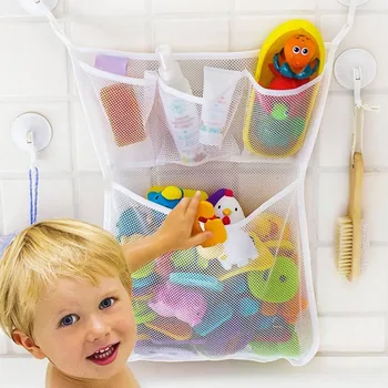 

Baby Kids Bathroom Bathtub Ball Toy Bags Mesh Net Storage Bags Organizer Holder Storage Bags