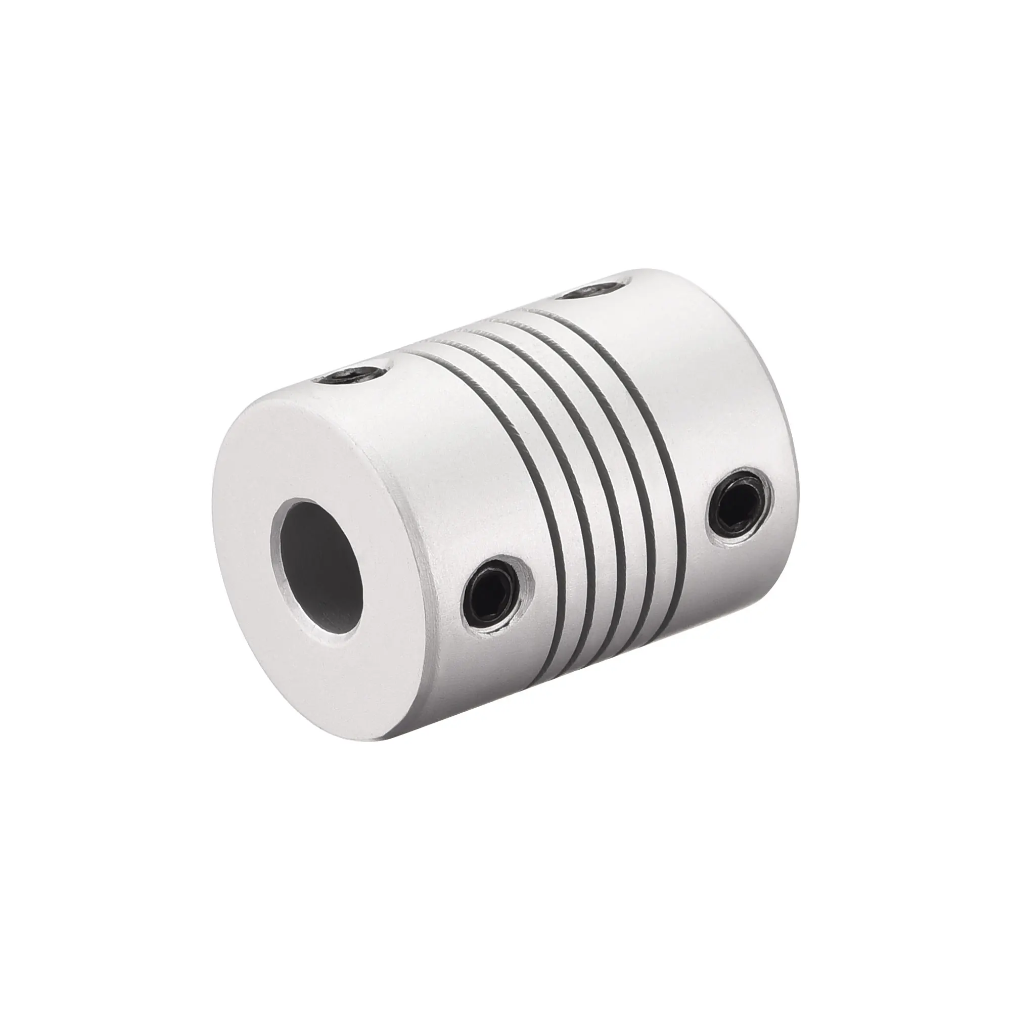 uxcell 4mm to 7mm Aluminum Alloy Shaft Coupling Flexible Coupler Motor Connector Joint L25xD19 Silver images - 6
