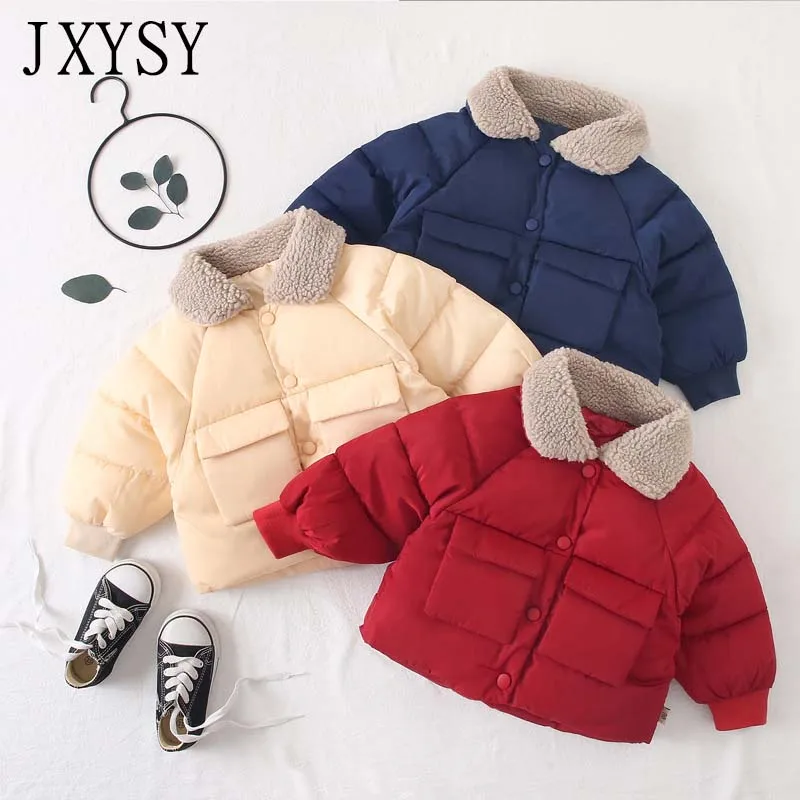 

Children's Jackets For Girls Coats 2019 Autumn Winter New Warm Toddler Boys Jacket Baby Girls Jackets Kids Down Cotton Clothing