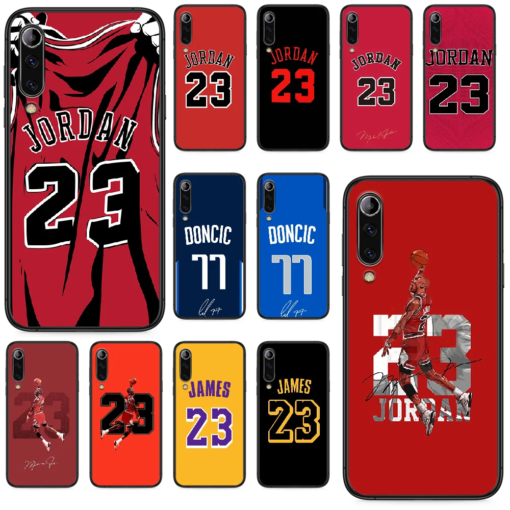 

Basketball Jersey Jordan kobe james doncic Phone case For Xiaomi Mi 6 8 A1 Note3 A2 9 CC9 9T A3 MIX 2 2S 3 9 Lite SE Pro black