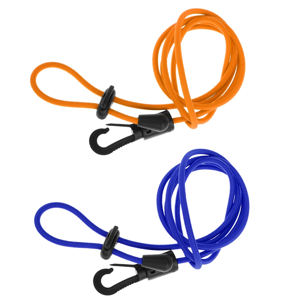 Orange Royal Blue 2 шт. эластичное безопасное весло для байдарки, каное поводок для удочки-разные цвета для всех типов весел и Удочек - Цвет: Orange Royal Blue
