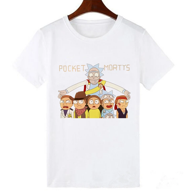 Showtly Rick and Morty футболка для мужчин/женщин футболки Новинка забавная одежда футболки мужские белые футболки pickle rick мужские топы