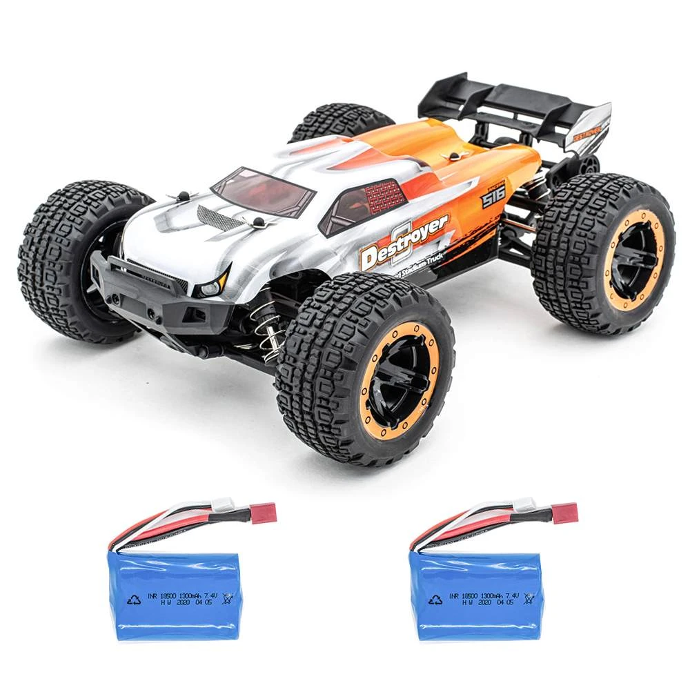 Hbx 2 4g 2ch 1 16 160 Brushless Rc Car High Speed 45km H Big Foot Offroad Vehicle Models Truck Two Battery For Kid Toy Gift Rc Cars Aliexpress