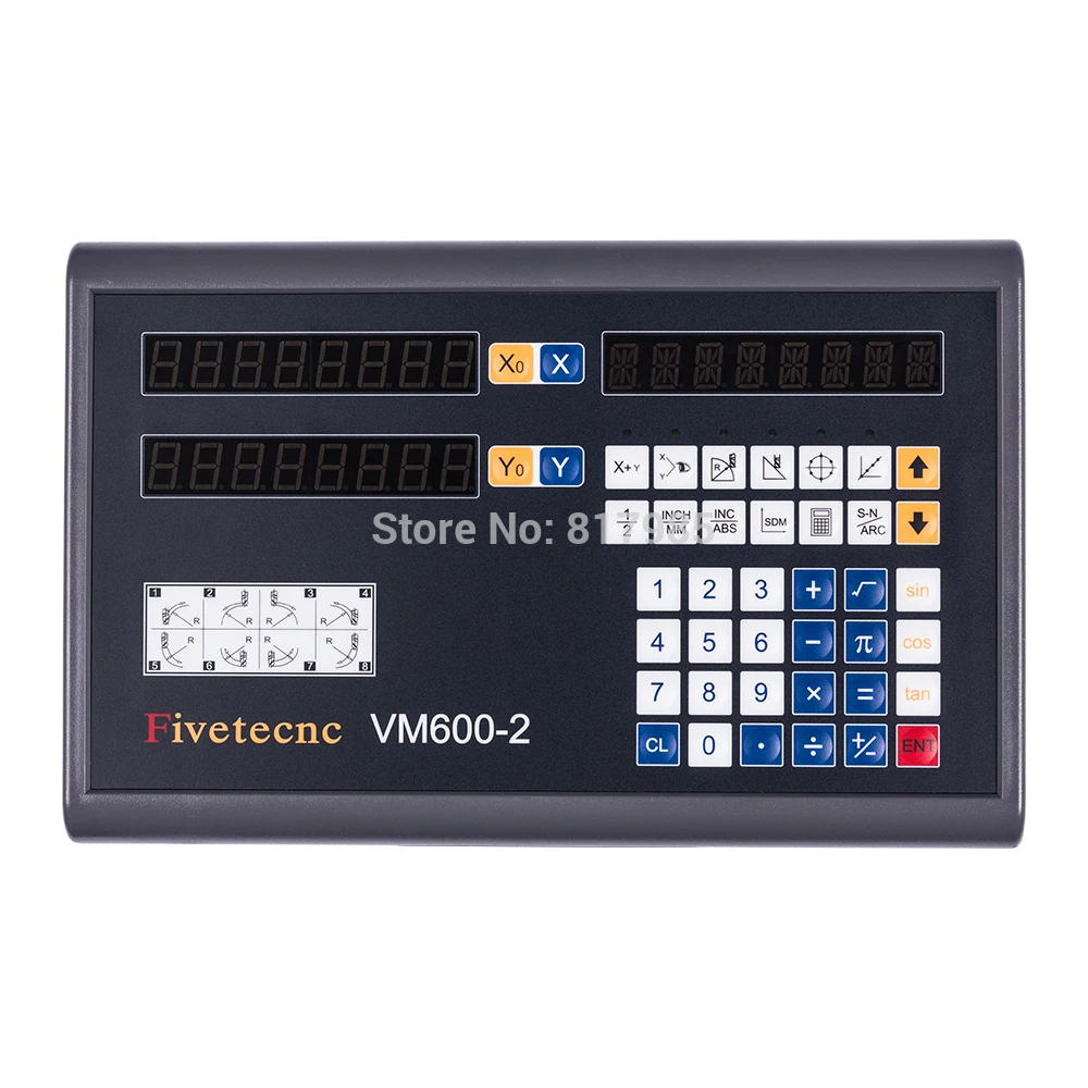 US $151.30 Dro 2 Axis Digital Readout Dro Display 70 1020mm Travel Linear Scale Linear Encoder For Milling Lathe Machine