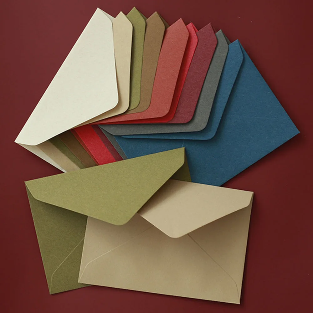 Sobres de papel multifunción para tarjetas, tarjetas postales de papel, Material escolar