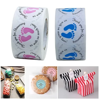 

1 Roll stylish labels reusable Stickers seal labels Hand Made With Love Stickers Paper Stationery sticker Waterproof labels