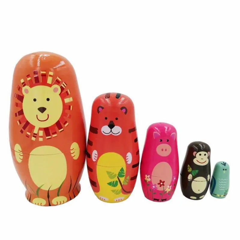 Русские Matryoshka матрешки, ремесленные игрушки, подарок на день рождения, русские традиционные особенности, этнические стильные куклы, Новое поступление, Hots - Цвет: B
