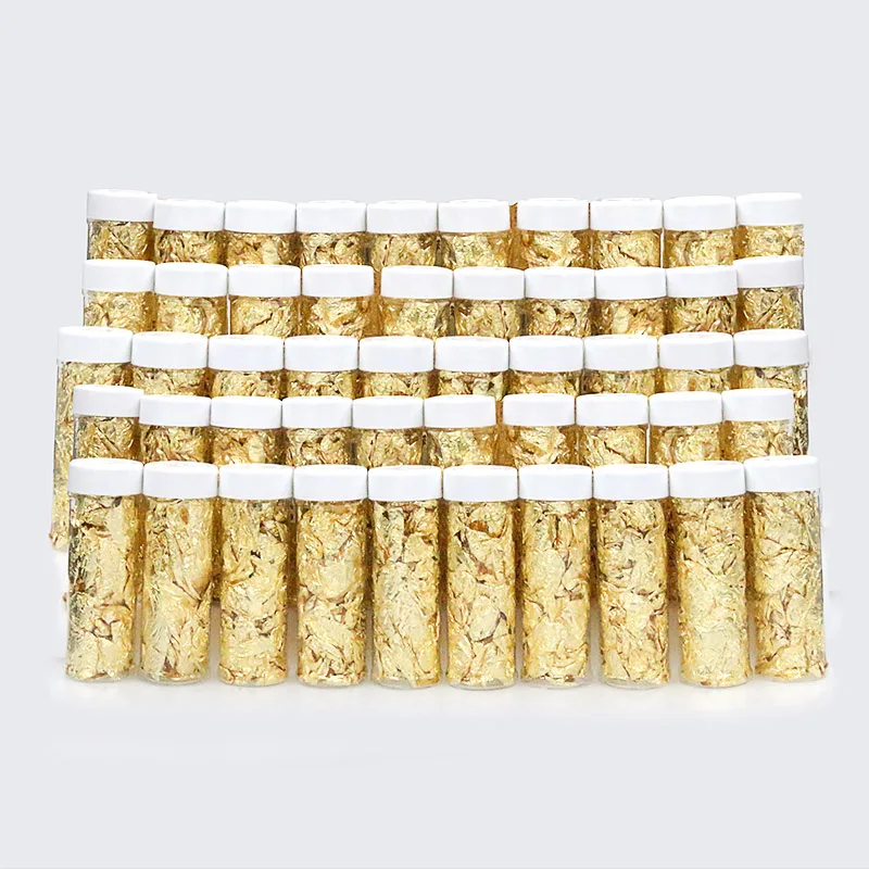

50PCS Gold Foil Paper Cake Decorating Tools Leaf Leaves Sheets Bulk Foil Paper Leaves For Gilding DIY Ice Cream Art Decor Tools