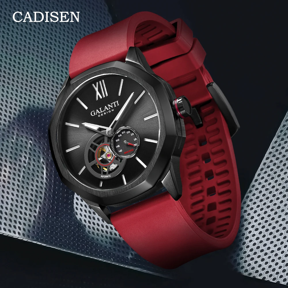 

2023 New CADISEN Men's Watches Automatic Watch Men Mechanical Wristwatches Skeleton Tourbillon Sapphire Crystal Stainless Steel