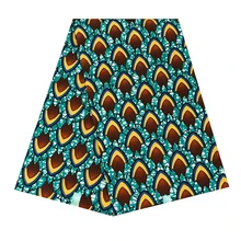 Африка Анкара набивная ткань настоящий голландский воск poyester Африканский tissu швейный материал для праздничного платья 6 ярдов модный пэчворк