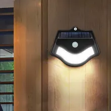 Светодиодный светильник на солнечной батарее с датчиком движения, уличный светильник, садовый светильник, садовый настенный светильник, IP65 Водонепроницаемый солнечный светильник, уличный светильник безопасности