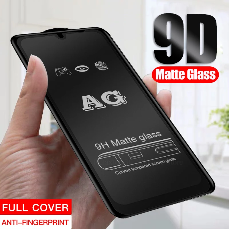 

Frosted Matte 9D Glass For xiaomi mi 9t 9 tempered glass on xiomi xaomi redmi note 9s 8 9 pro max 7 Anti-fingerprint safety glas