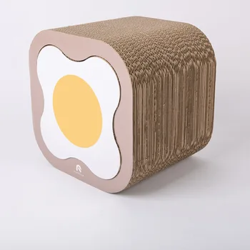

Multi-purpose original egg flower cat scratch board combination beautiful easy to clean corrugated paper tunnel pets toy
