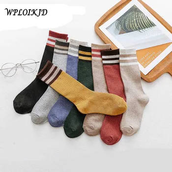 

[WPLOIKJD]Japanese Department College Wind Pure Color Streetwear Creative Women Socks For Ladies Girl's Gifts Chaussette Femme