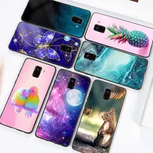 Мягкий для samsung J6 плюс чехол Глянцевая блестящая для samsung Galaxy J4 Plus J3 J5 J7 чехол Coque