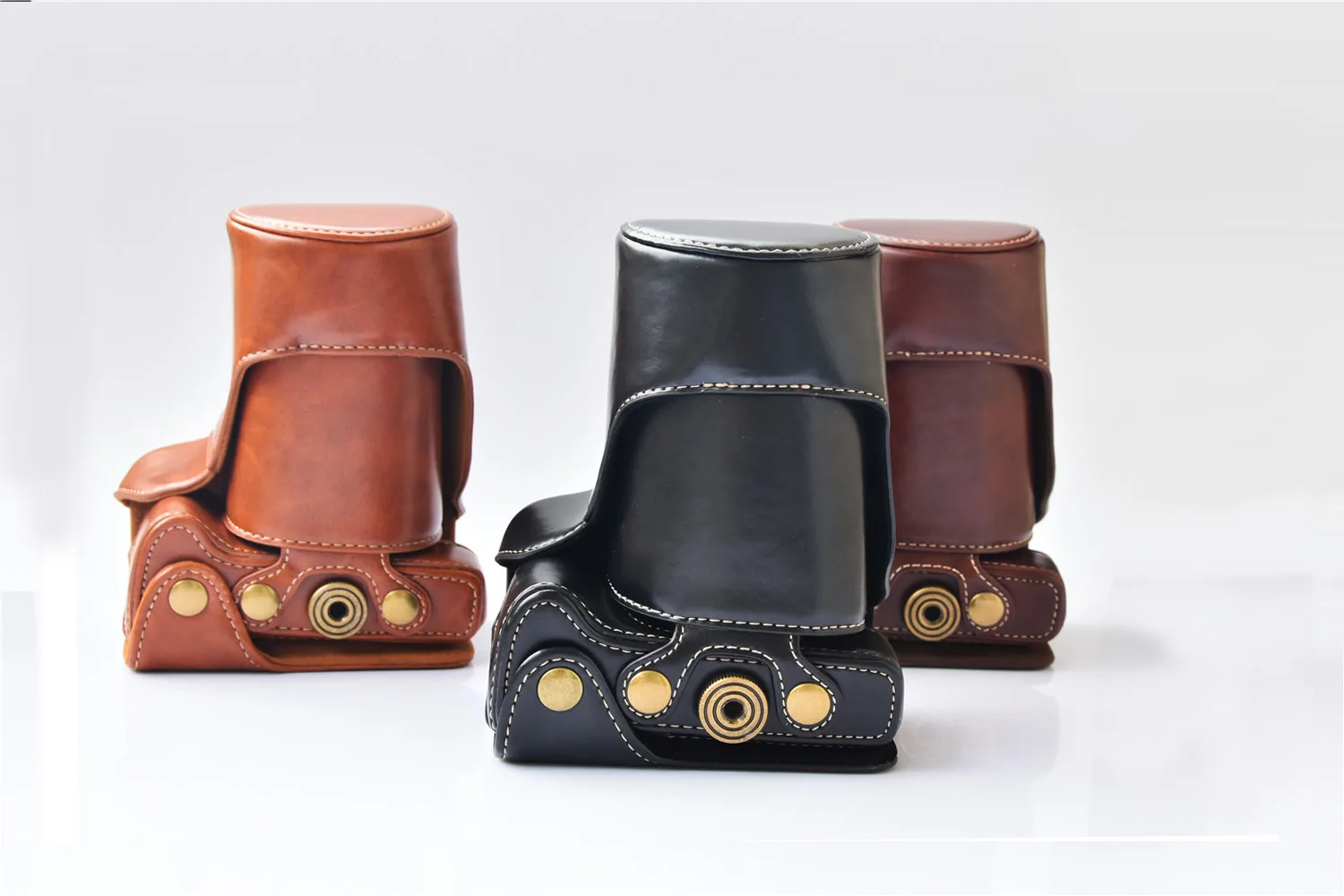 Nuovo Arrivo Borsa Fotografica Custodia Inferiore Per Canon Eos M10 Eos M6 Eos M3 M10 M6 M5 Dm Pu Mezzo Corpo Set Copertura Tracolla