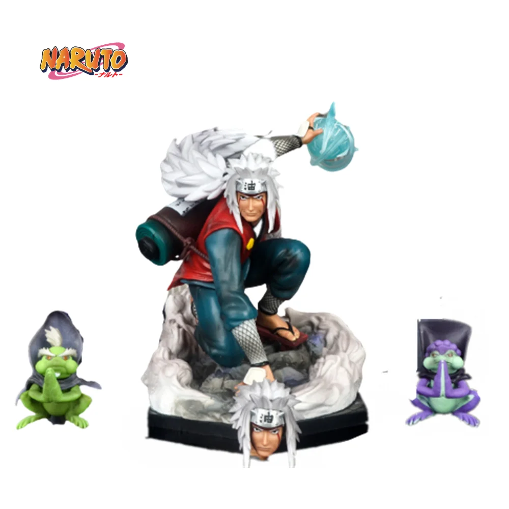 Naruto Anime Figures Jiraiya Rasengan PVC Toys 19cm Model Shippuden Action Figurals Doll Decoration Statue Changable Juguetes