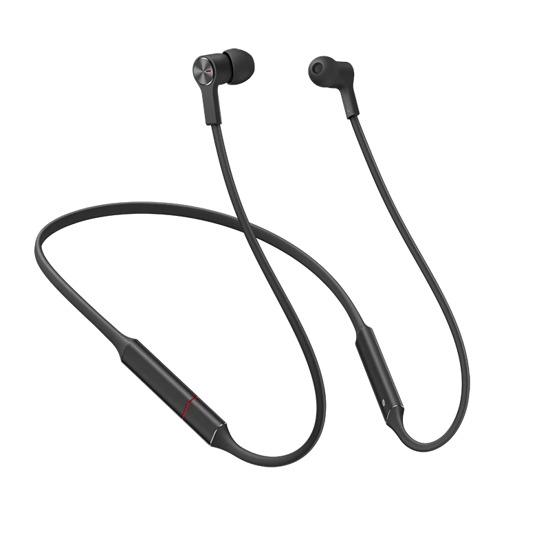 Huawei FreeLace беспроводные наушники Bluetooth гарнитура 18hr. Аккумуляторная батарея Быстрая зарядка IP55 водонепроницаемый металлический кабель памяти - Цвет: Graphite Black
