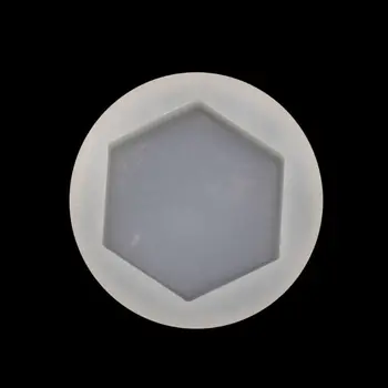 

DIY Hexagon Bottom Trays Resin Silicone Mold Jewelry Making Tools Art Crafts X4YA