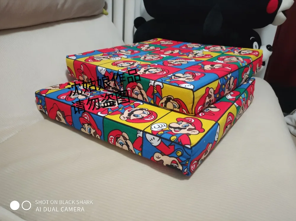 143 см ширина мультфильм Супер Марио герой полиэстерная холщовая ткань для мальчиков сумки чехол для подушки скатерть на стол DIY-BK626