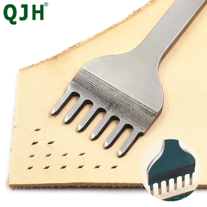 3/4/5/6mm Spacing Punch Tool For Leather Hole Punches Lacing Stitching Sewing DIY Craft Tools 1/2/4/6 Prong Bai Gan | Дом и сад
