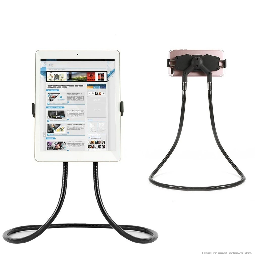 Flexible Mobile Phone Holder Hanging Neck Lazy Necklace Bracket Bed 360 Degree Phones Holder Stand For iPhone for Xiaomi