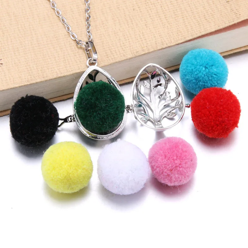 New Aromatherapy lockets Vintage silver Perfume Diffuser necklaces Aroma Essential Oils Pendant Necklace Pregnant woman necklace