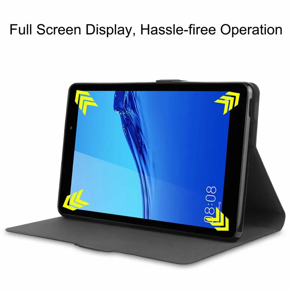 Флип чехол из искусственной кожи с подставкой для Huawei MatePad T8 8 дюймов тонкий