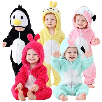 

Autumn Winter Baby Rompers Cute Cartoon Rabbit Infant Girl Boy Jumpsuit Kids Baby Outfits Clothes Toddler Unicorn Lion Romper
