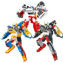 Tobo transfiguração mini tritan três-em-um irmão máquina cabida modelo de brinquedo de carro