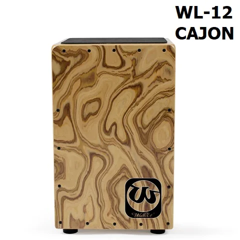 Взрослые zebra willow top cajon коробка из массива березы барабаны ударные ручной барабан из натурального дерева CAJON барабаны для взрослых и детей Музыкальные инструменты - Цвет: WL-12