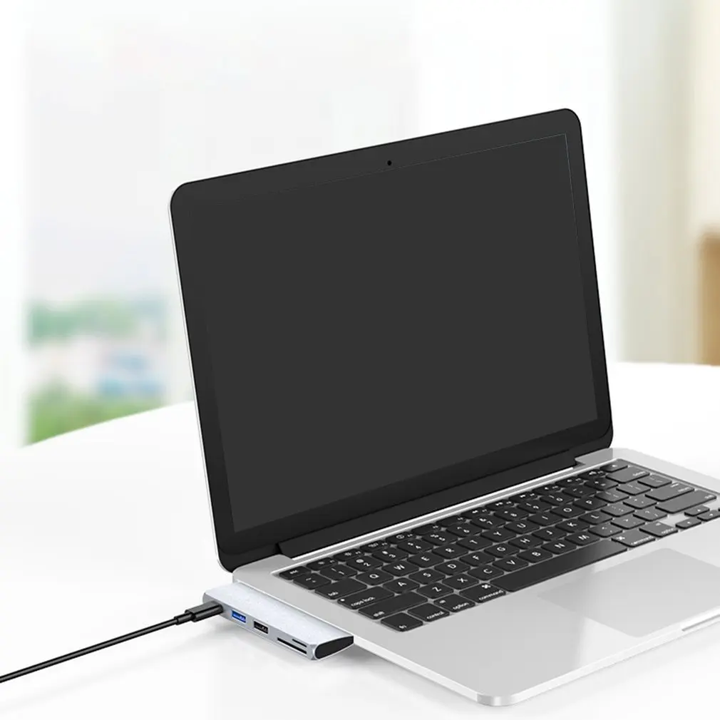 USB 3,1 type-C концентратор к HDMI адаптер 4K Thunderbolt 3 usb-хаб с 3,0 разъемом для чтения PD для MacBook Pro/Air