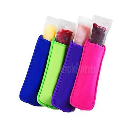 

12 Colors Package Edge Large 50 Pcs/lot Neoprene Ice Popsicle Sleeve Holders, Ice Lolly, Ice Block