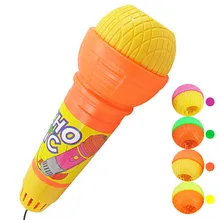 Микрофонные игрушки Детские музыкальные игрушки эхо микрофон Микрофон голосовой чейнджер Развивающие игрушки для подарков подарок на день рождения Детская Вечеринка песня