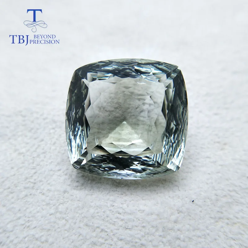 Tbj, натуральная большая зеленая Подушка цвета аметиста 17 мм, 19.40ct сотовая огранка драгоценный камень для самостоятельного изготовления ювелирных изделий - Цвет камня: green amethsyt