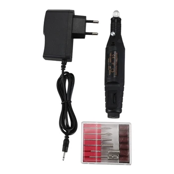 

1 Set of Nail Tools, Nail Polisher, Electric Pen Type Nail Polisher, Peeling and Polishing Machine, US Plug