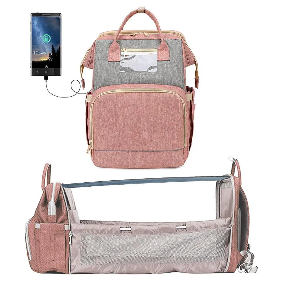 diaper bag turns into crib