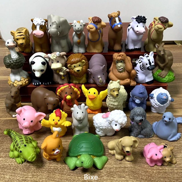 Random 10pcs Fisher Little People 2inch Farm Barn Animal Sheep Cow Duck  Piggy Action Figures Dolls Toys Gift For Kids - Dolls - AliExpress