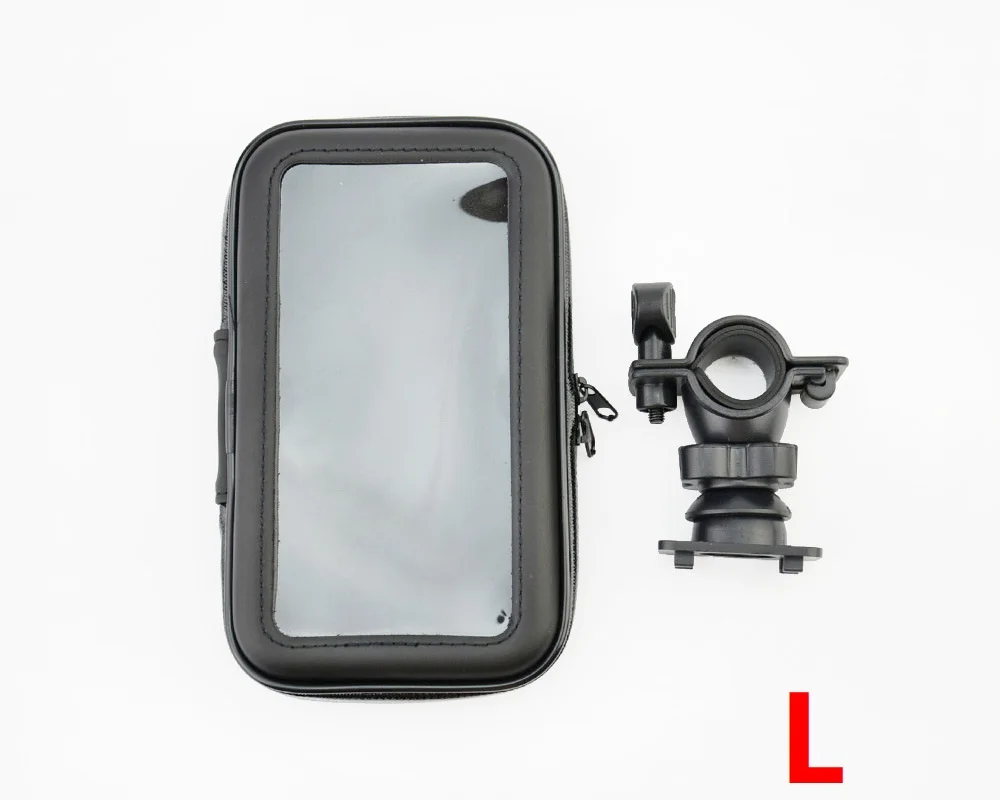 L 360 Вращающийся gps мотоциклетный держатель для телефона, водонепроницаемая сумка, велосипедный держатель для телефона, регулируемый руль, поддержка, мото крепление, отделения для карт - Цвет: L