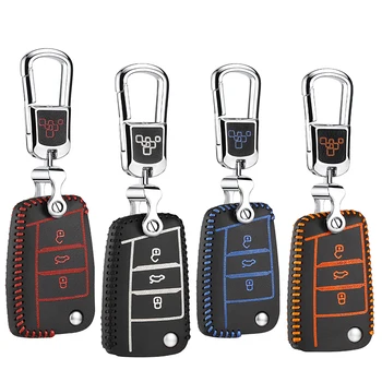 

luckeasy for volkswagen vw tayron 2018 2019 Car Key bag/case wallet holder key cover key2y